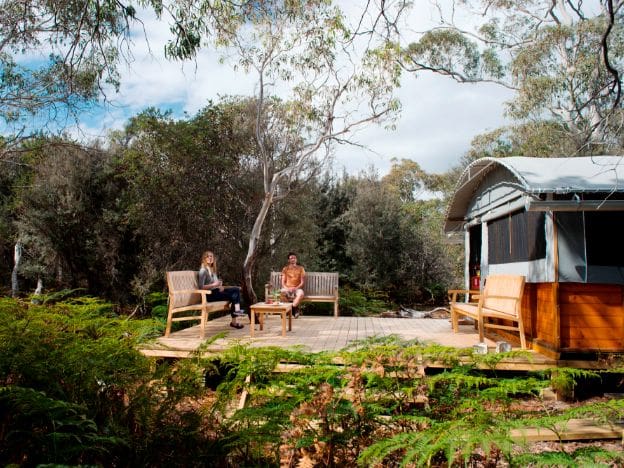 Experience - The Tasmanian Maria island walk deck setting